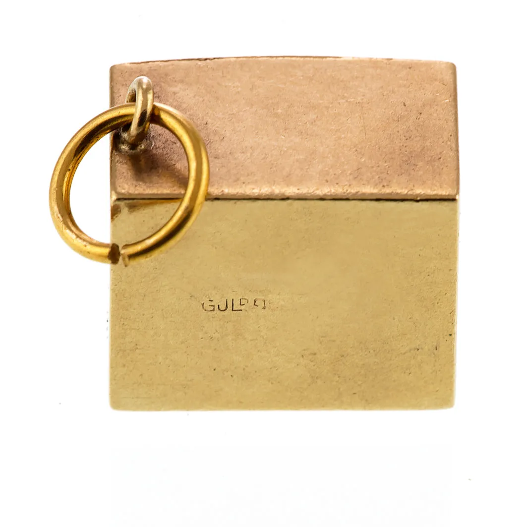 10 Shilling Charm/ Pendant in 9ct Gold Casing