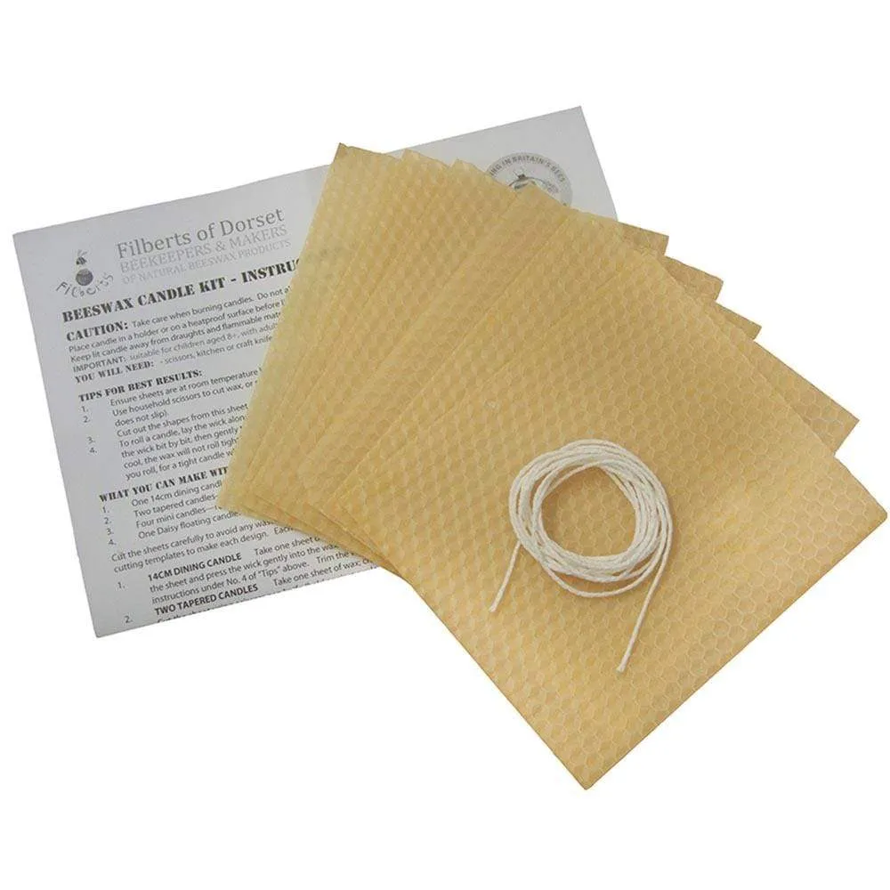 Beeswax Candle Rolling Kit Gift Box by Filberts Bees
