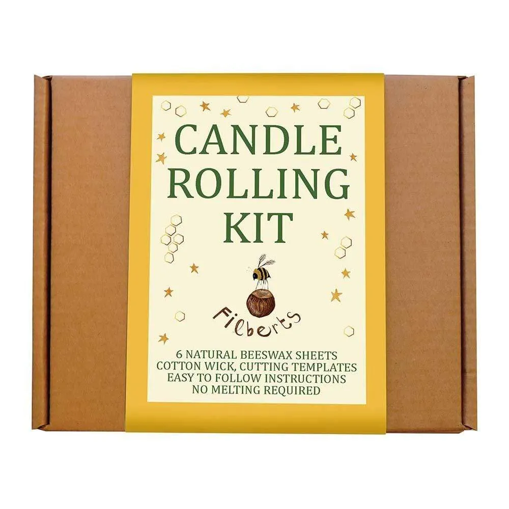 Beeswax Candle Rolling Kit Gift Box by Filberts Bees