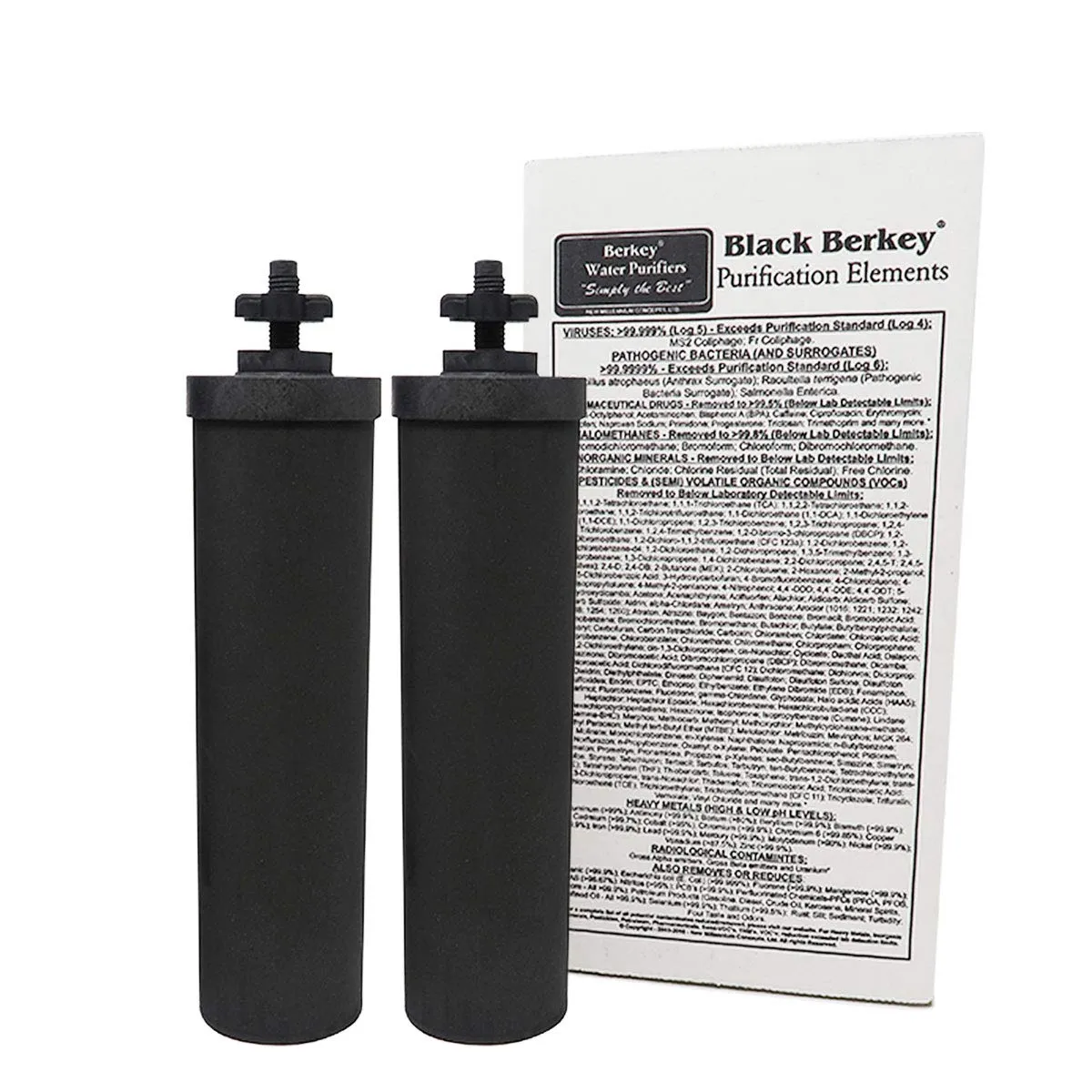 Berkey - 4 (BB9) Replacement Filters & 4 Fluoride Water Filters (PF2)