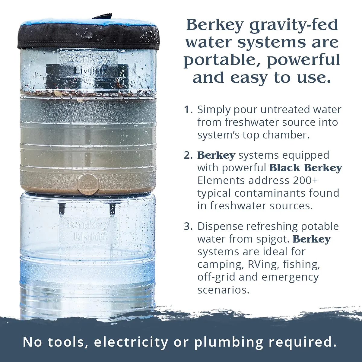 Berkey - 4 (BB9) Replacement Filters & 4 Fluoride Water Filters (PF2)