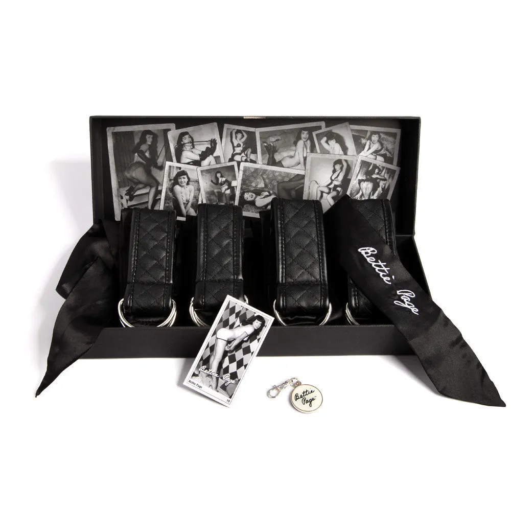 Bettie Page Sweet on Satin Restraints Set