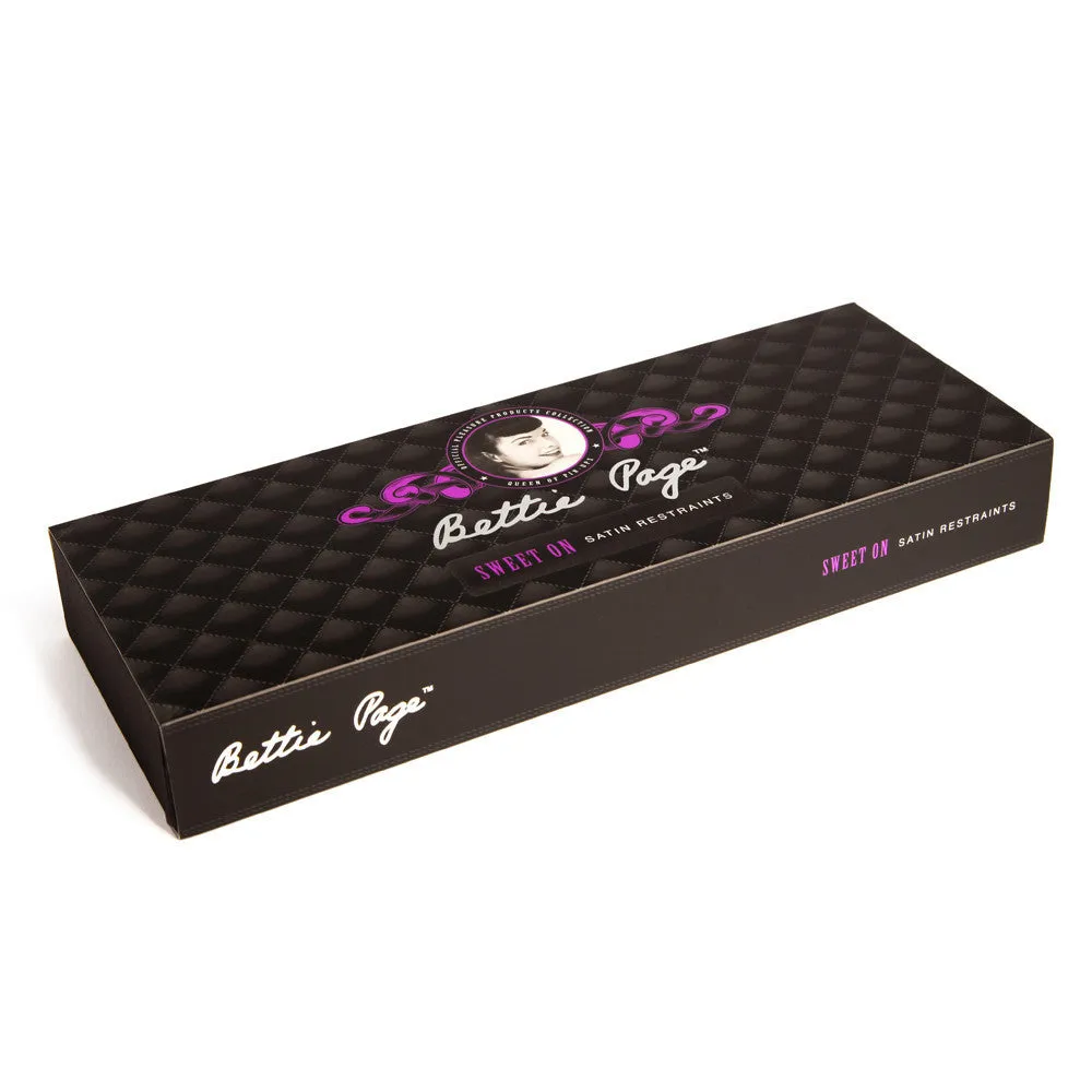 Bettie Page Sweet on Satin Restraints Set