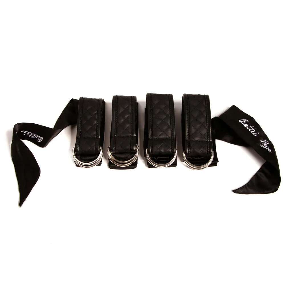 Bettie Page Sweet on Satin Restraints Set