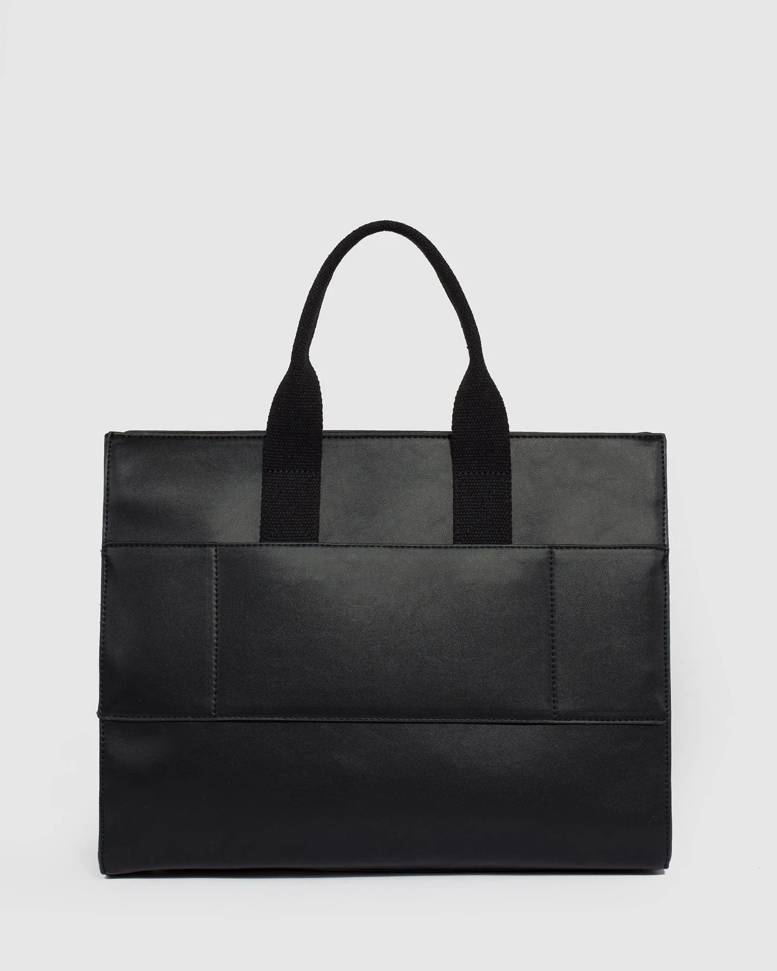 Black Bonnie Square Tech Tote Bag