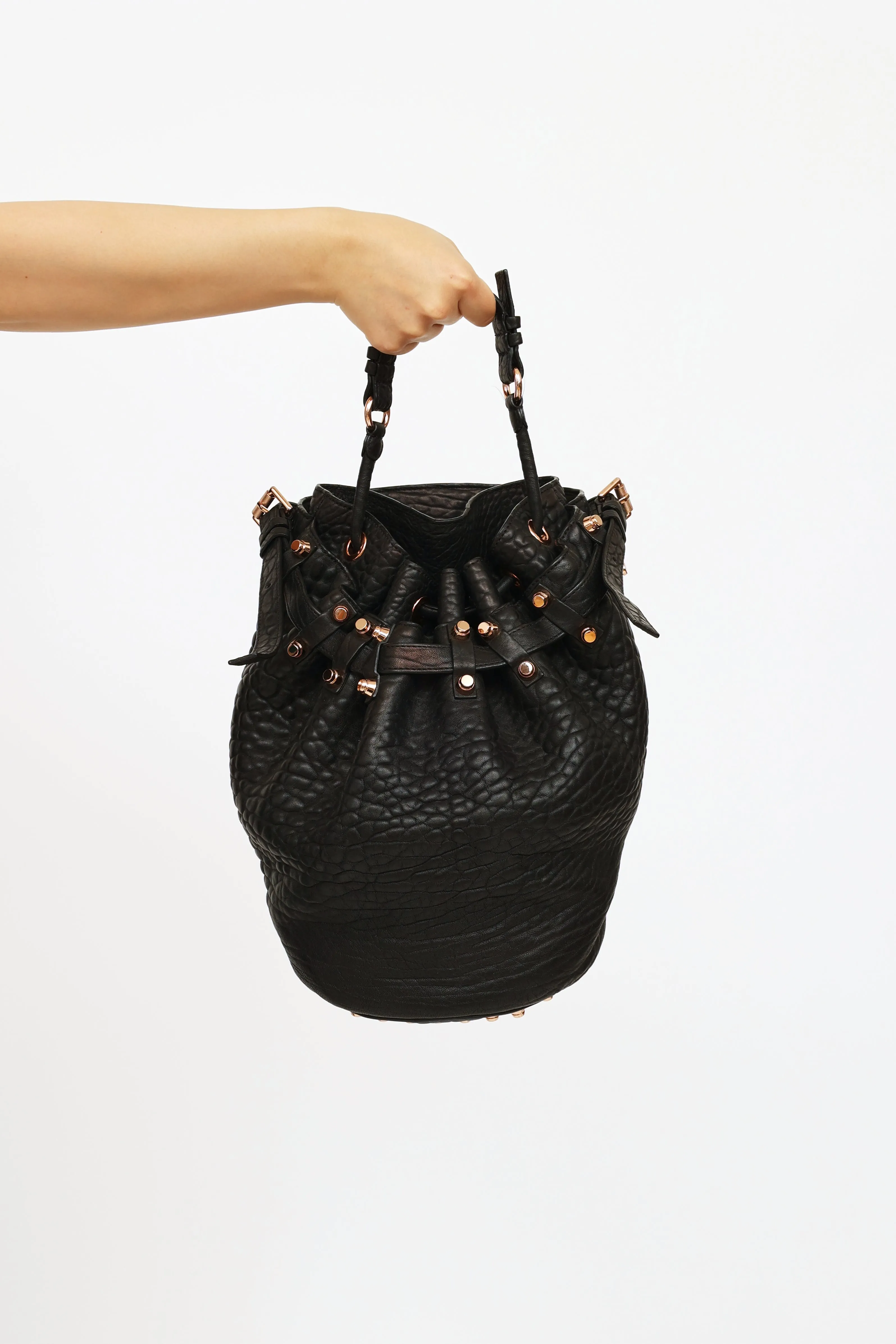 Black Diego Bucket Bag