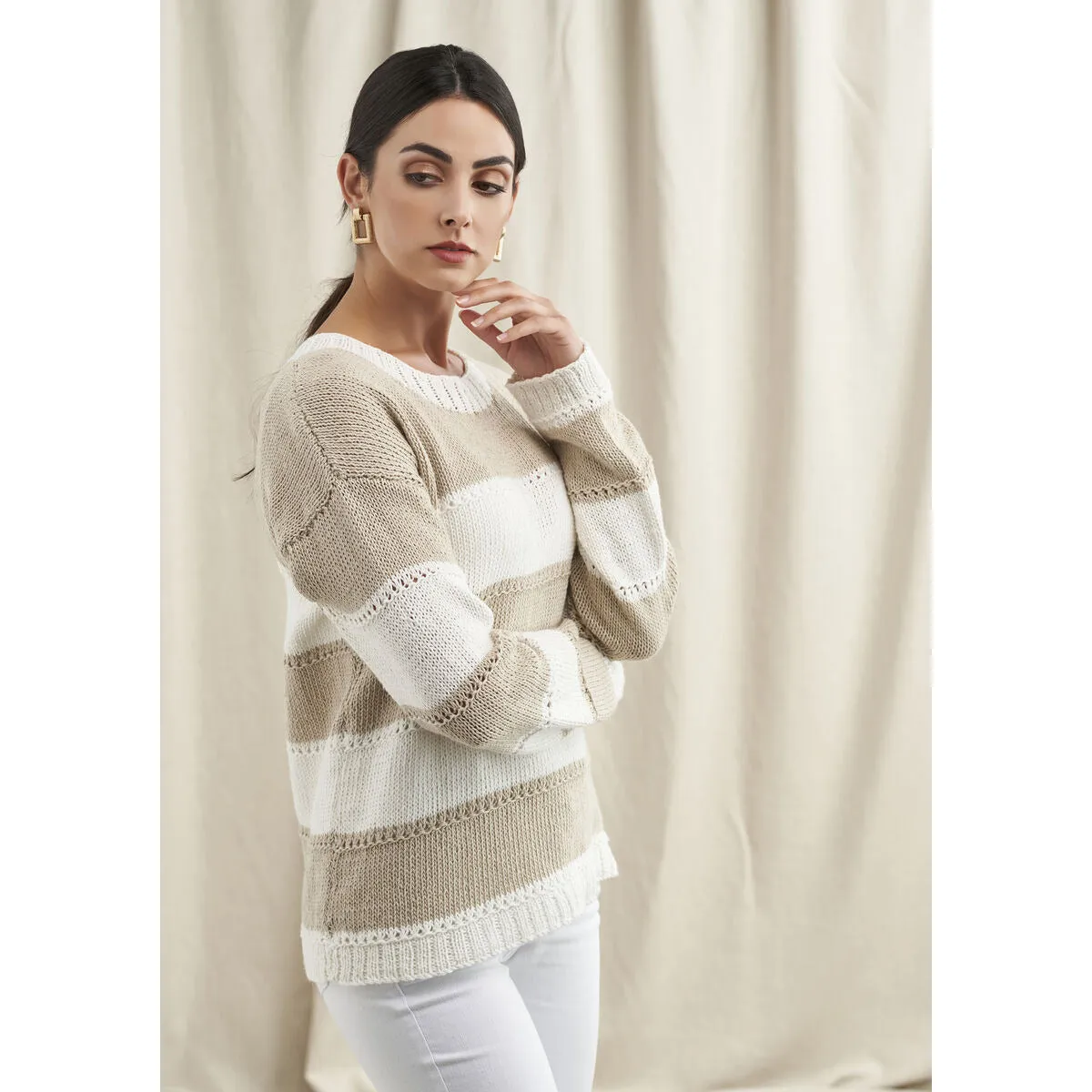 Bondi Sweater Kit from 4 Projects - Creative Linen by Quail Studio