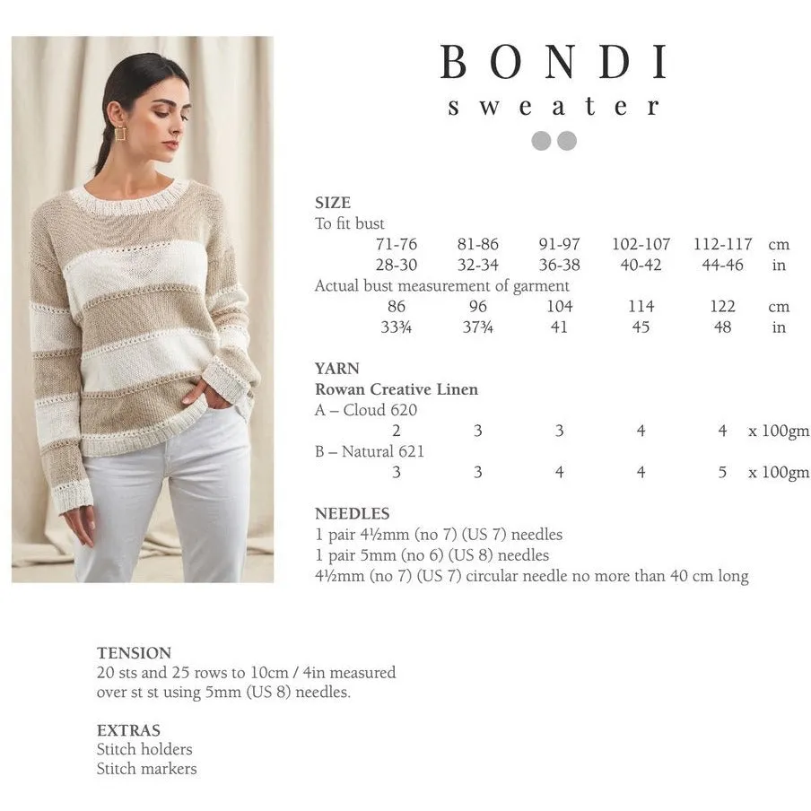 Bondi Sweater Kit from 4 Projects - Creative Linen by Quail Studio