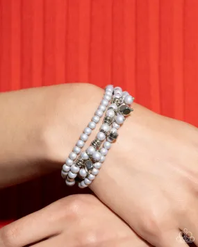 Bracelets Sumptuous Stack - Silver Pearl B2250