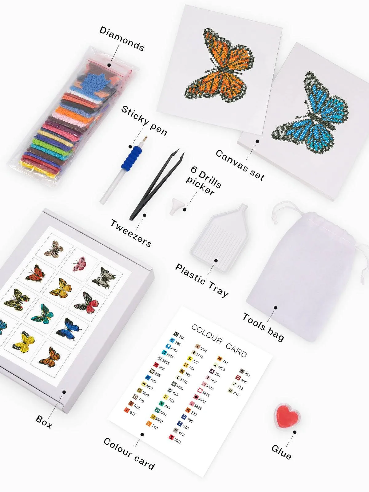 Butterfly Collection 2 - Mini Diamond Painting Kit