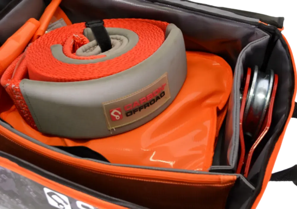 Carbon Offroad Gear Cube Basic Winch Recovery Kit | 6-Piece