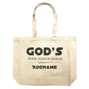 Christian Baby God's Little Masterpiece Ephesians 2.10 Addname Shopping Bag