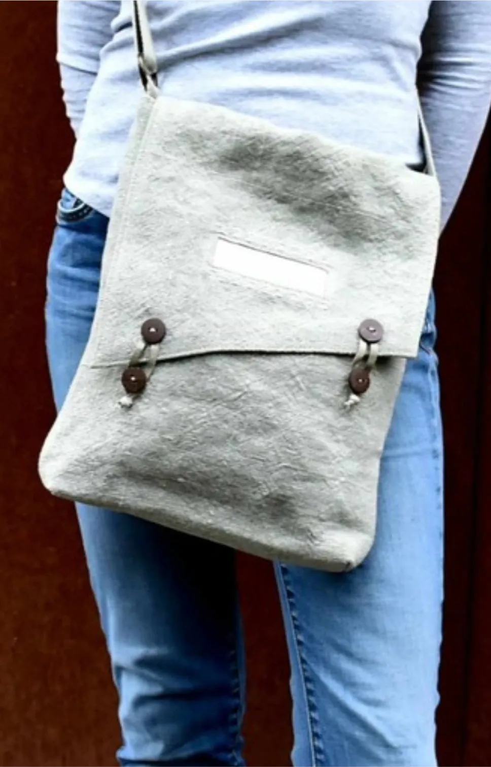 Close To You Jute Satchel Bag