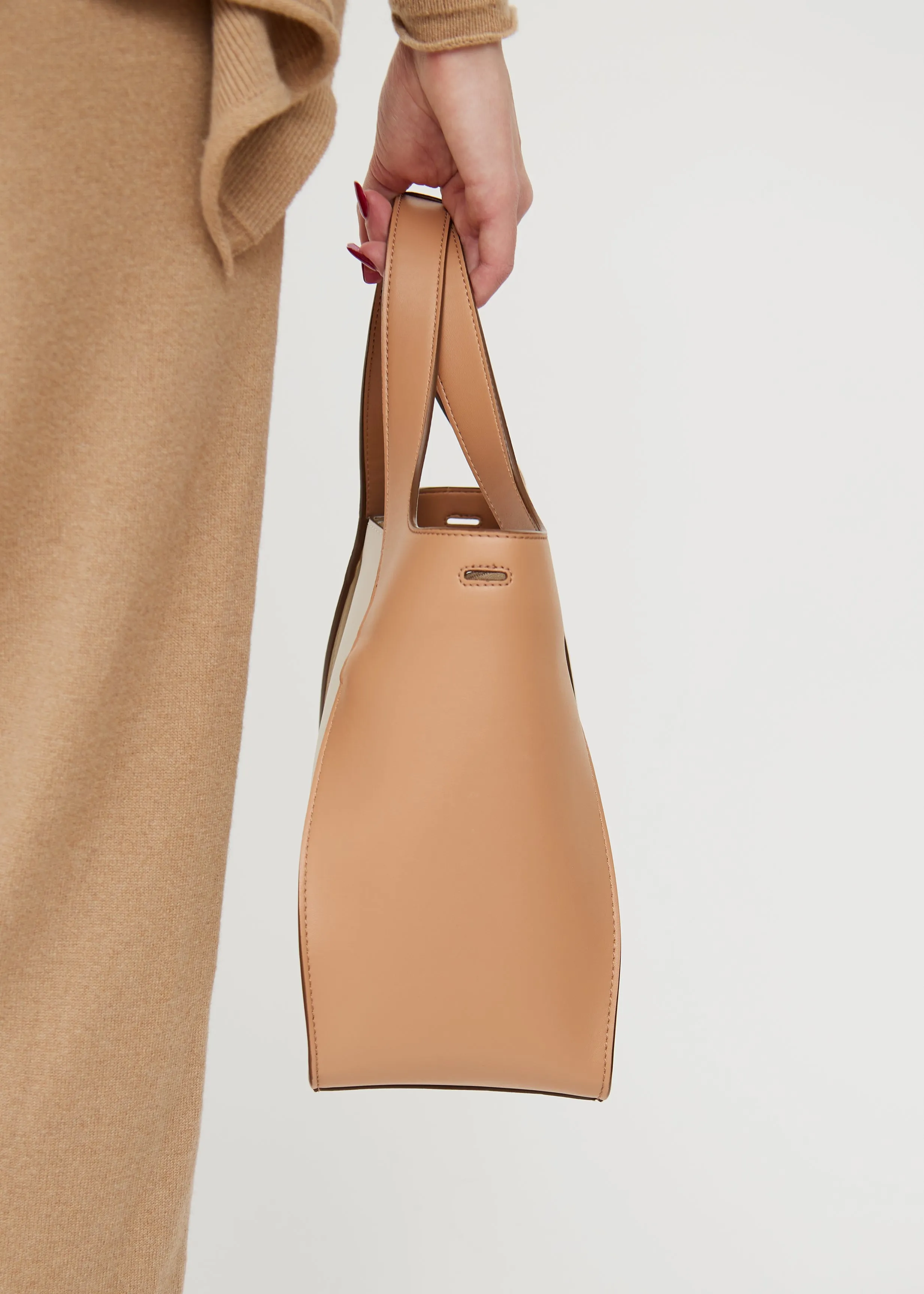 Cream and Beige Tote Bag