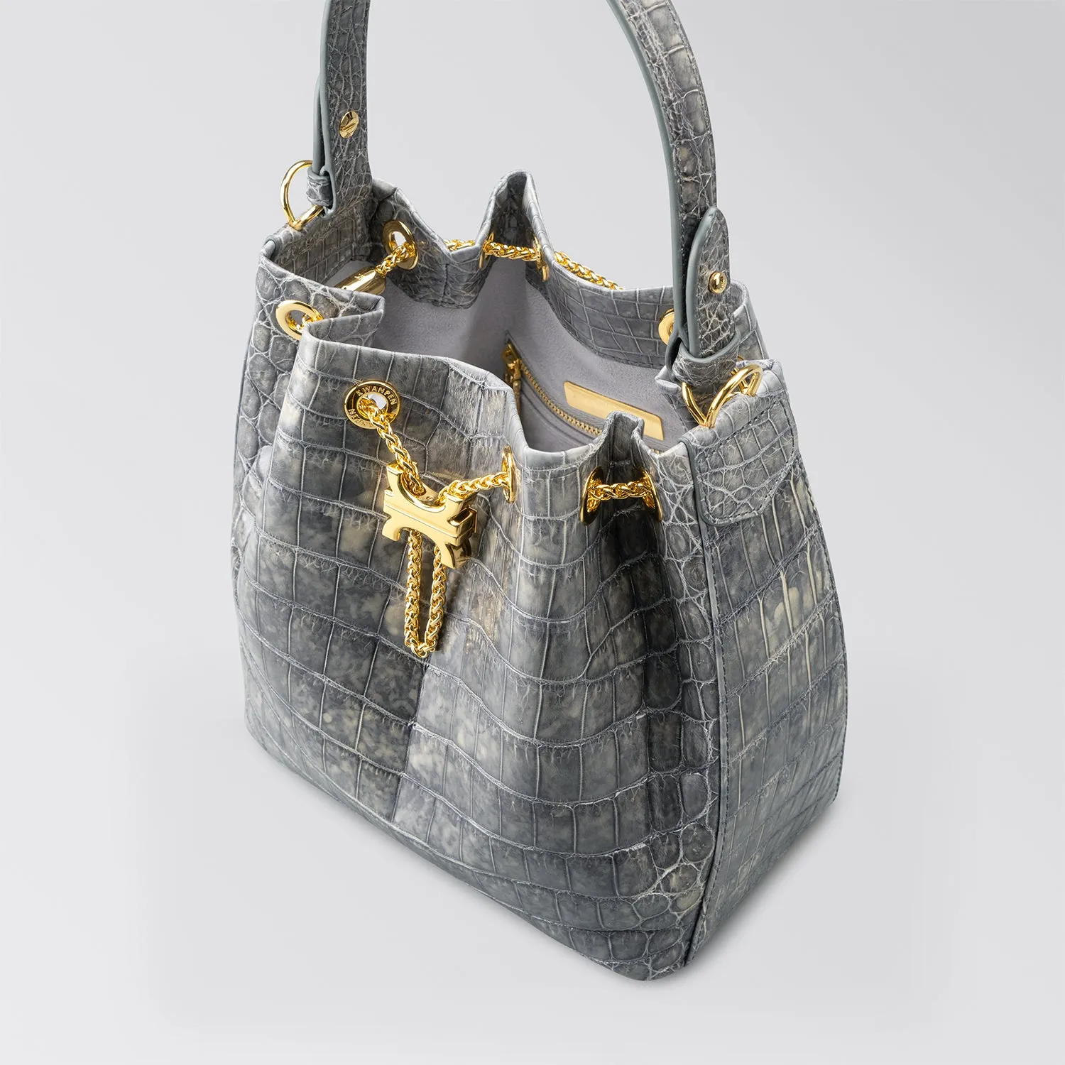 CREST LINK BUCKET BAG