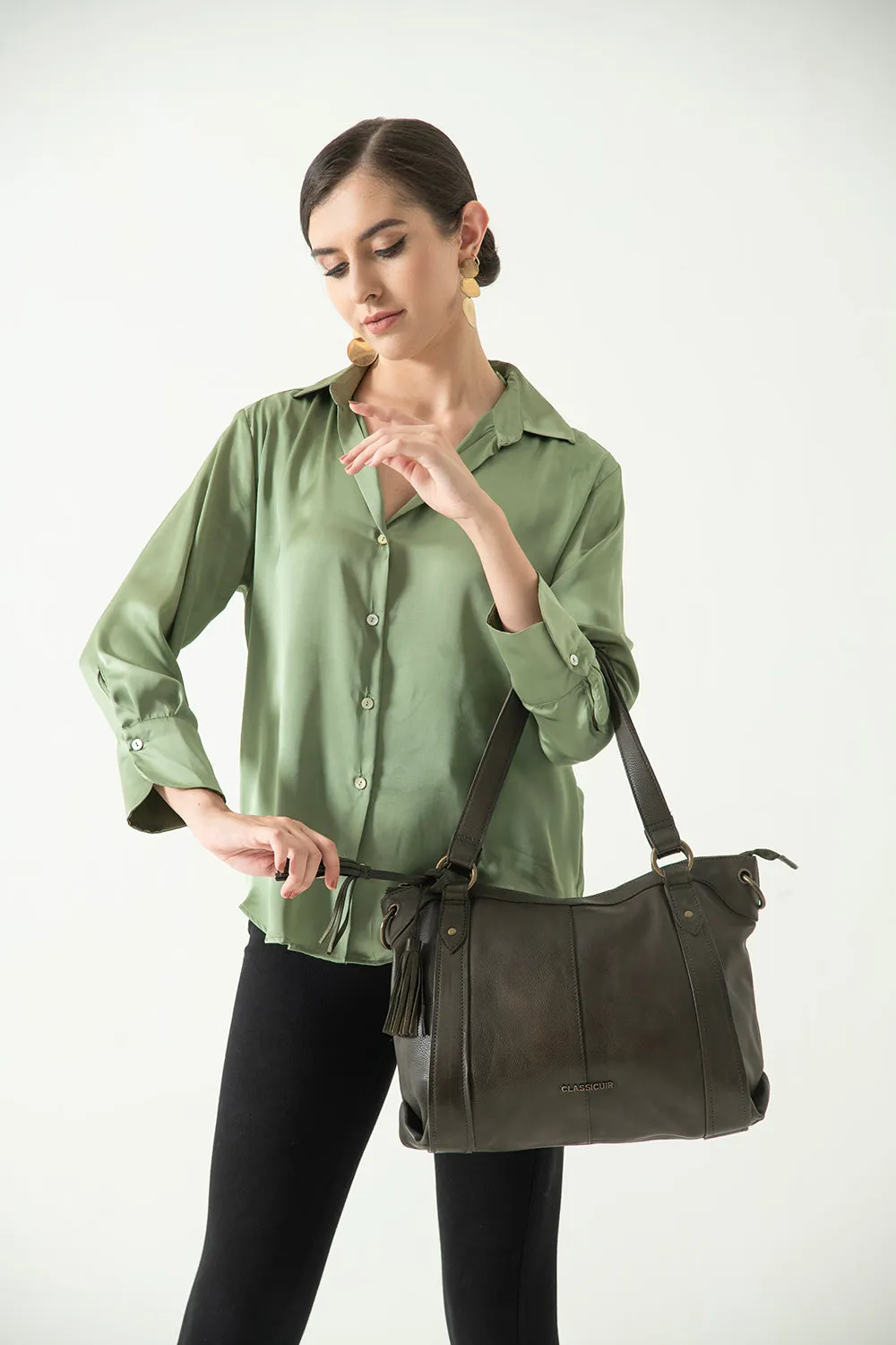 Dijon Tassle Hobo Bag