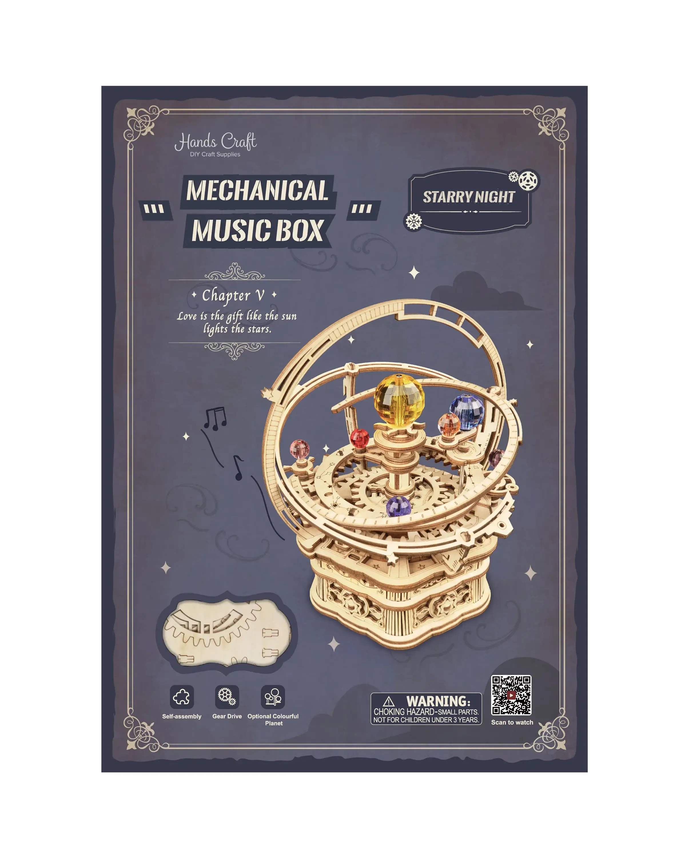DIY Starry Night Mechanical Music Box