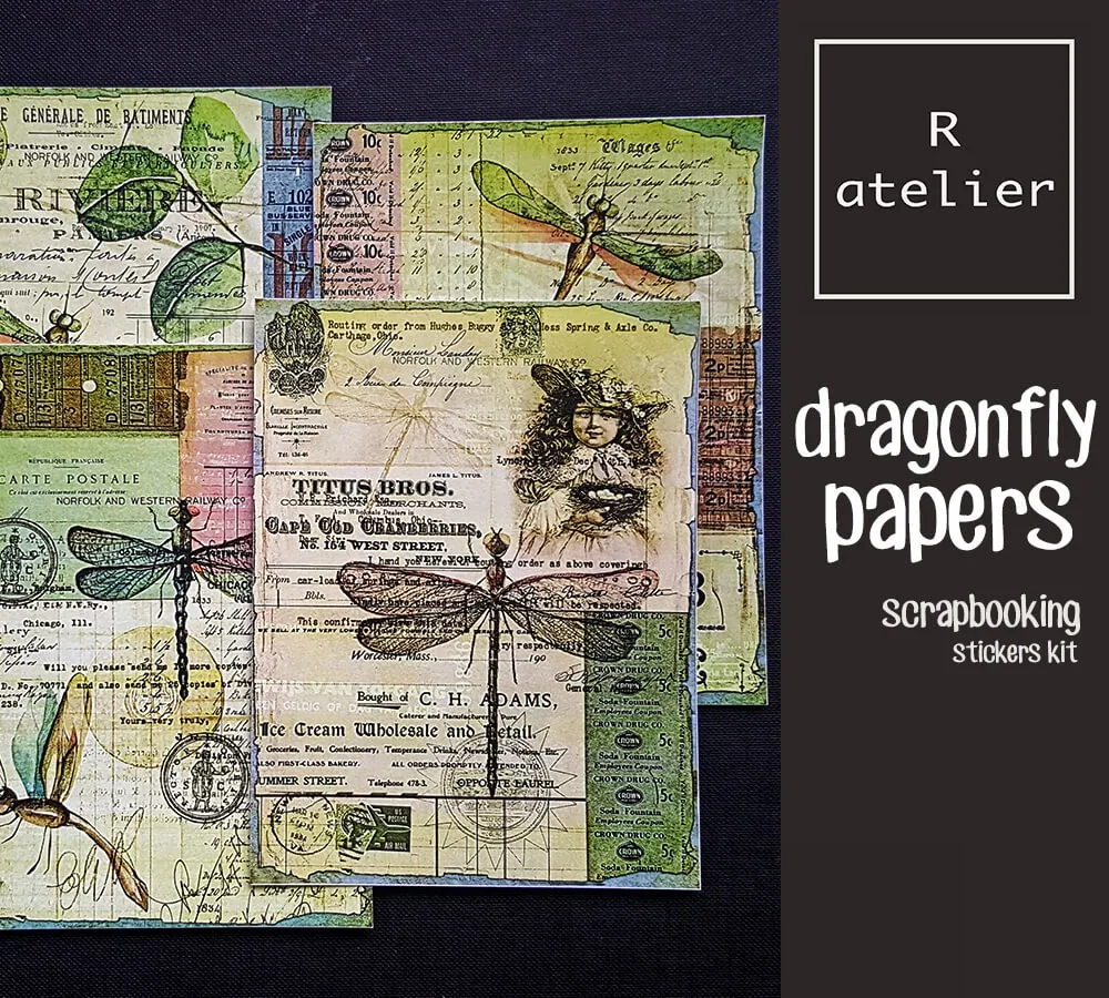 Dragonfly Manuscripts | Scrapbooking Washi Stickers