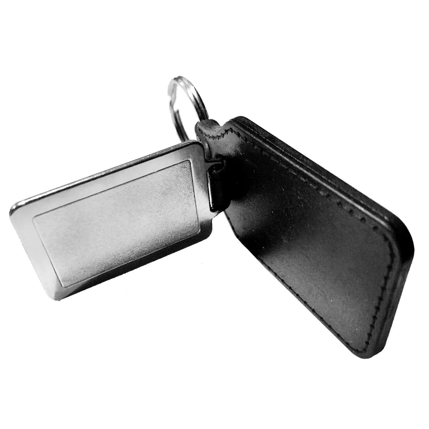Emergency Medical Technician Star of Life Badge Emblem Faux Leather Key Ring