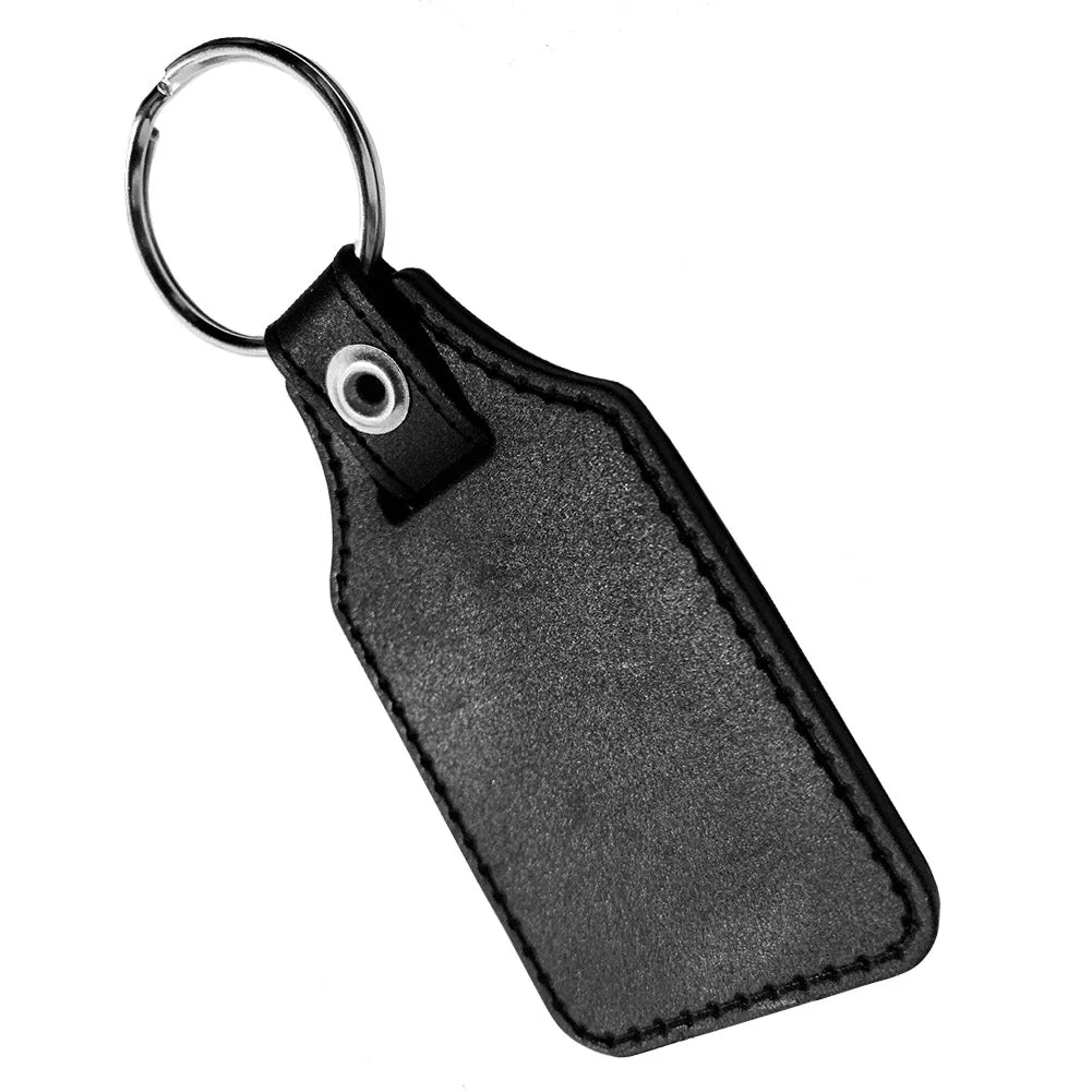 Emergency Medical Technician Star of Life Badge Emblem Faux Leather Key Ring
