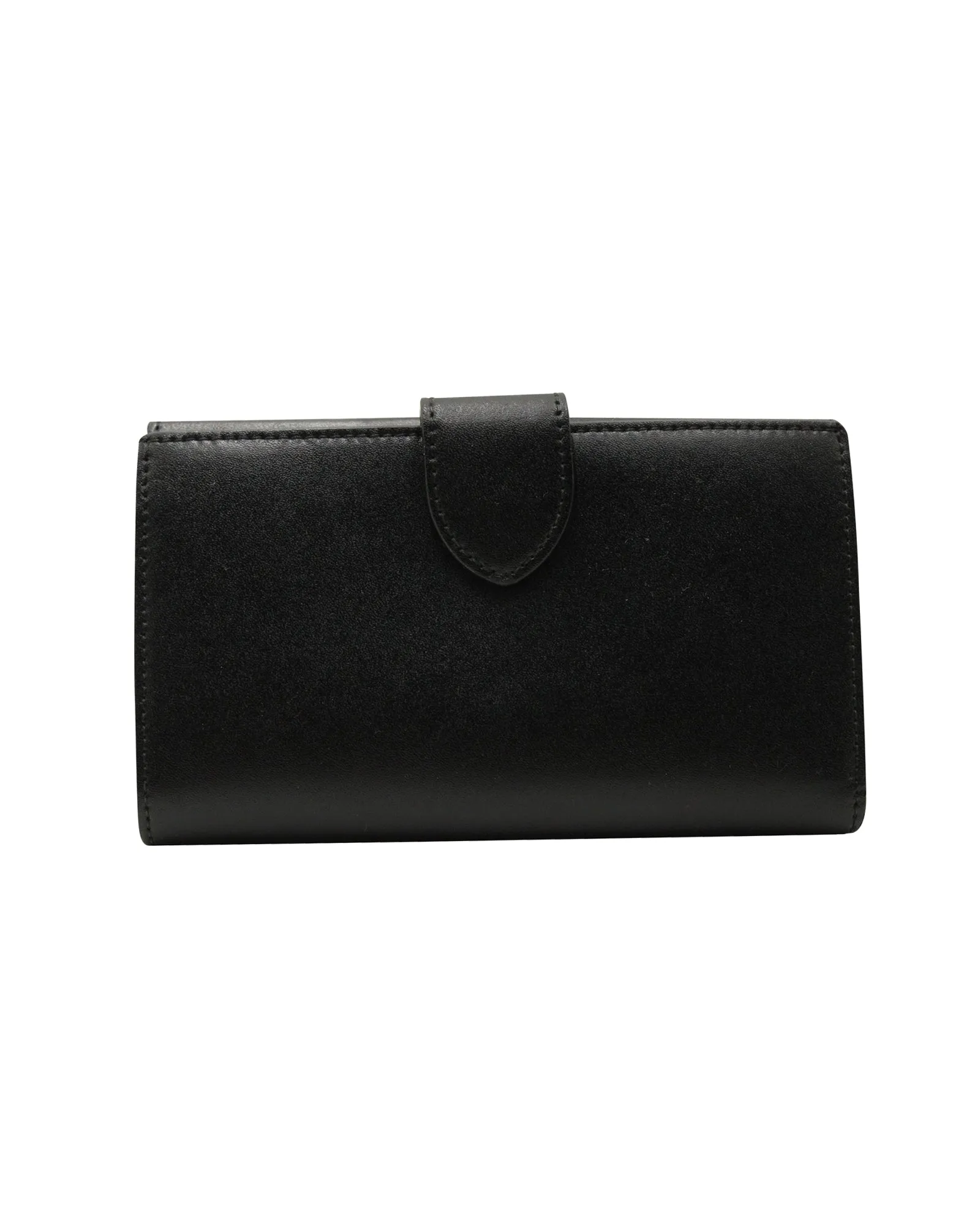 Fendi DotCom Continental Long Wallet in Black Leather