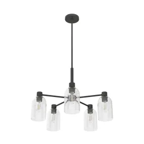 Five Light Chandelier from the Lochmeade Collection in Noble Bronze Finish by Hunter