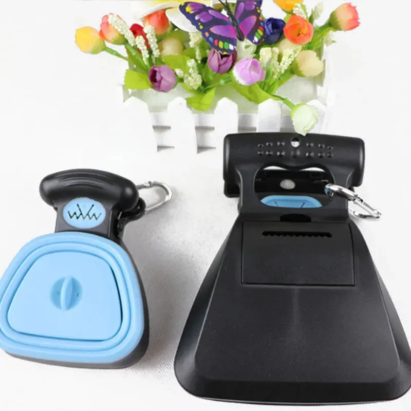 Foldable Pooper Scooper With 6-Rolls Decomposable Bags.