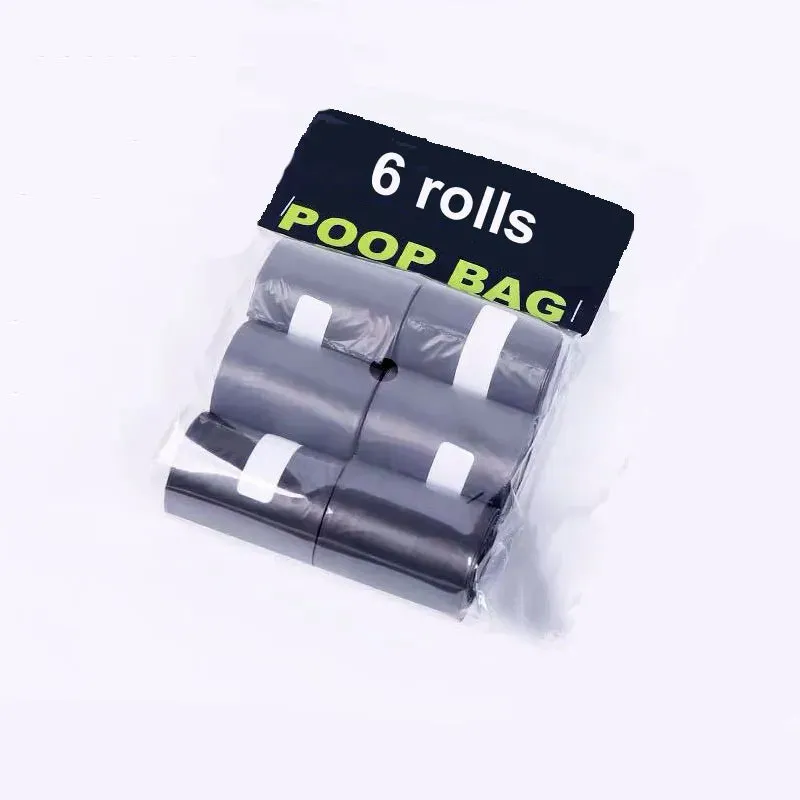 Foldable Pooper Scooper With 6-Rolls Decomposable Bags.