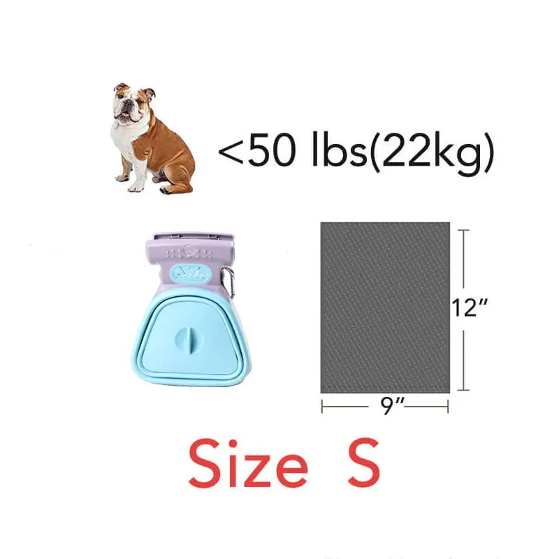 Foldable Pooper Scooper With 6-Rolls Decomposable Bags.