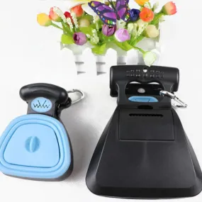 Foldable Pooper Scooper With 6-Rolls Decomposable Bags.