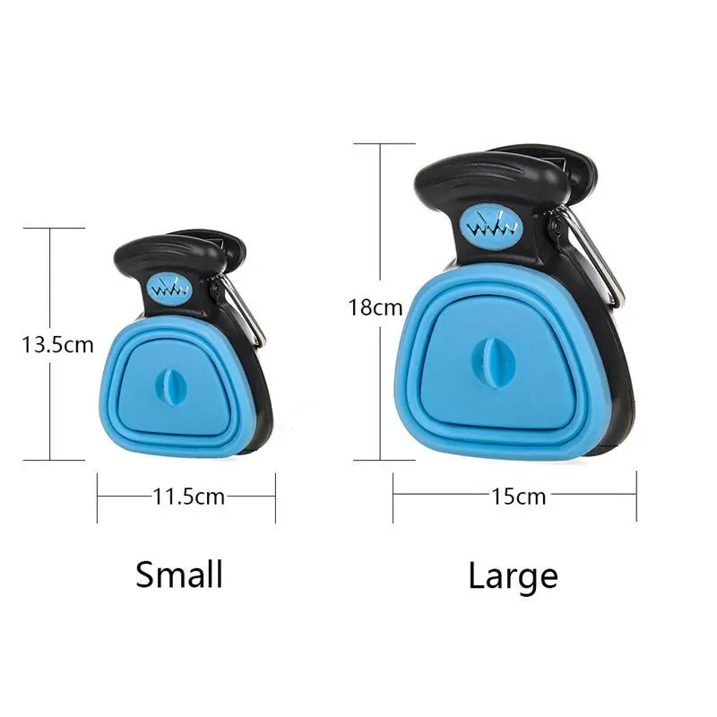 Foldable Pooper Scooper With 6-Rolls Decomposable Bags.