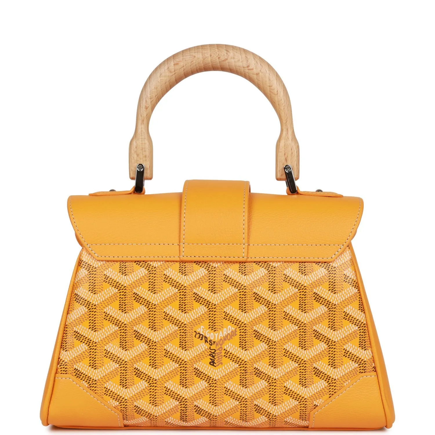 Goyard Saigon Souple Mini Bag Yellow Goyardine Silver Hardware