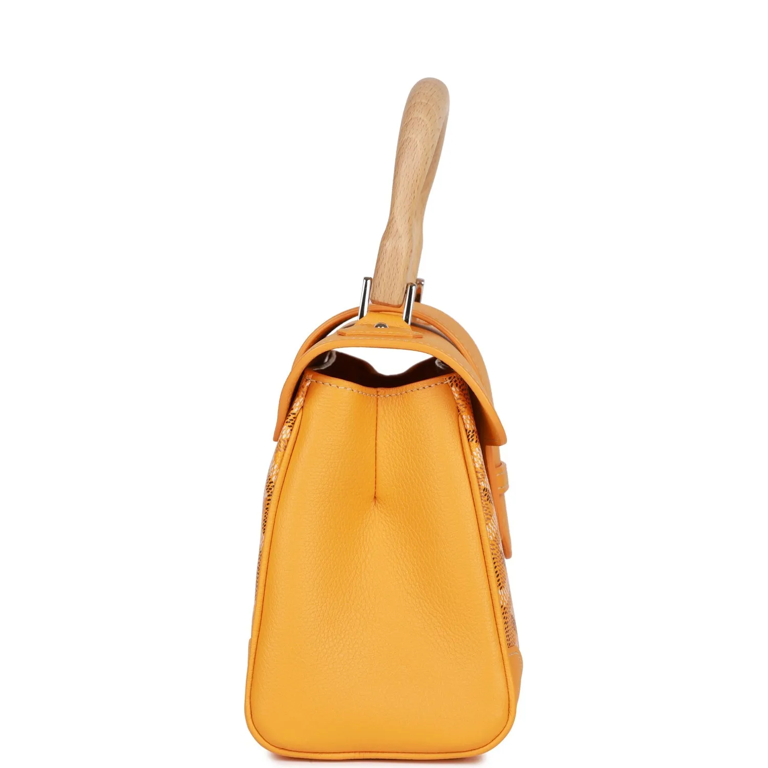 Goyard Saigon Souple Mini Bag Yellow Goyardine Silver Hardware
