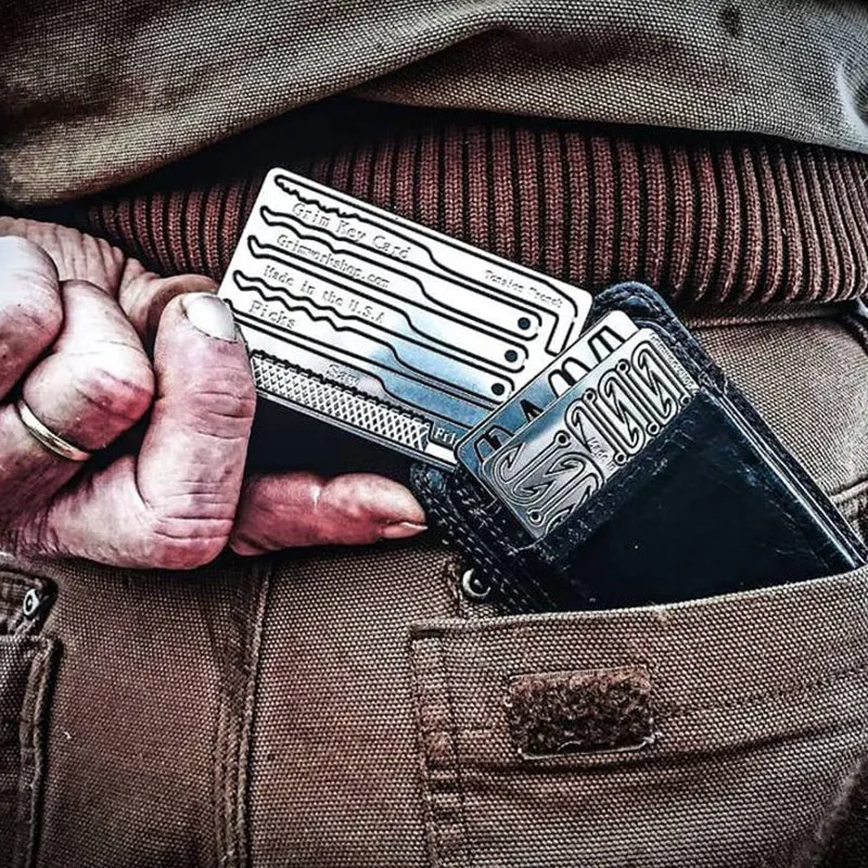 Grim Workshop Grim Key Card - Credit Card Lock Pick Set and Escape Kit*