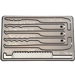 Grim Workshop Grim Key Card - Credit Card Lock Pick Set and Escape Kit*