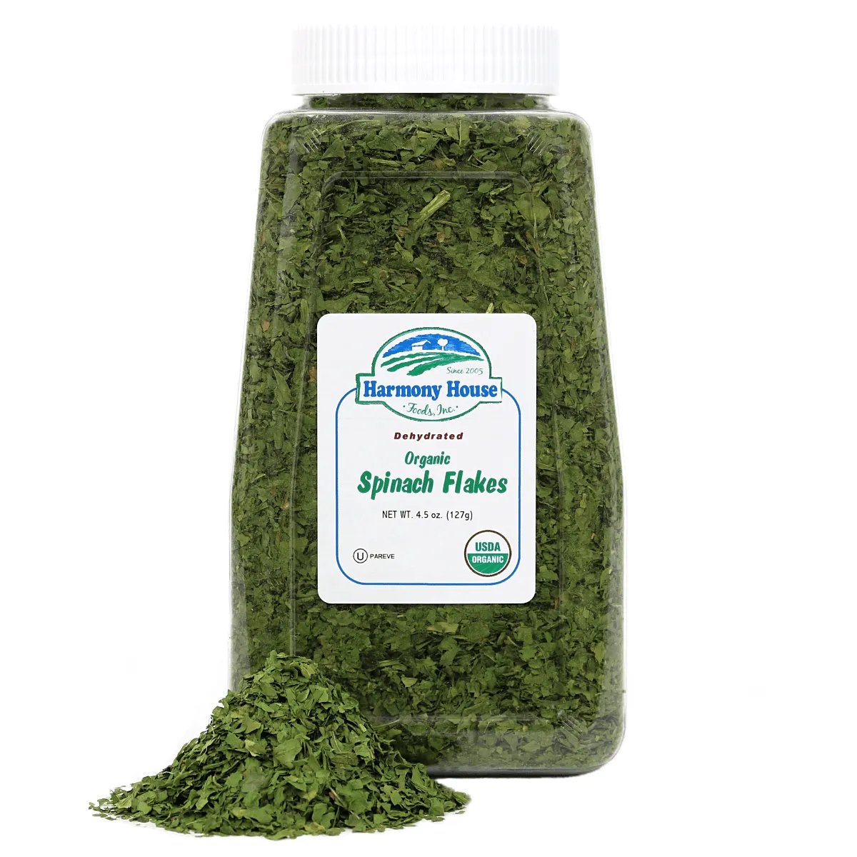 Harmony House Organic Dried Spinach Flakes (5.5 oz)