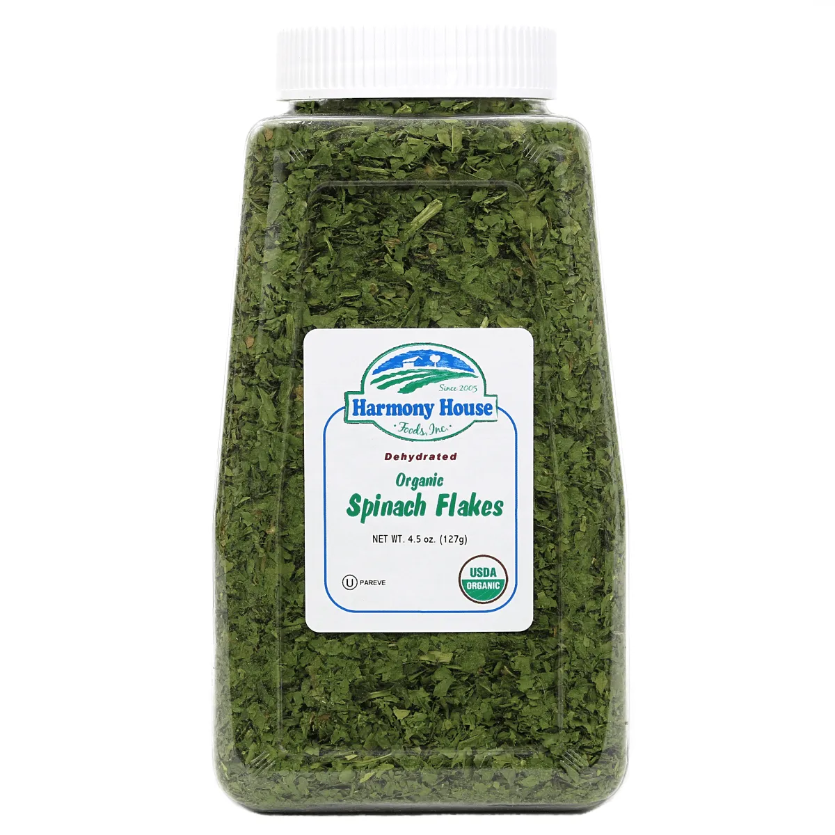 Harmony House Organic Dried Spinach Flakes (5.5 oz)