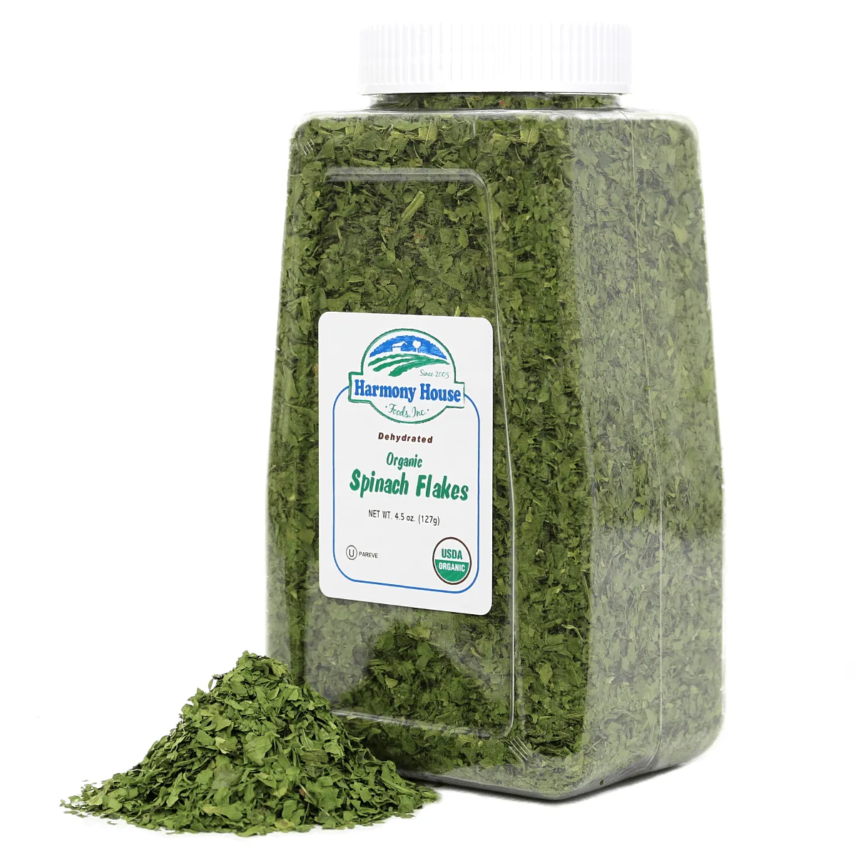 Harmony House Organic Dried Spinach Flakes (5.5 oz)