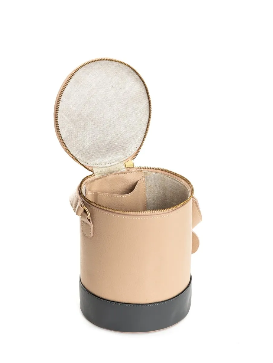 Hemera (Almond & Grey) | Women's bag made with Apple Leather