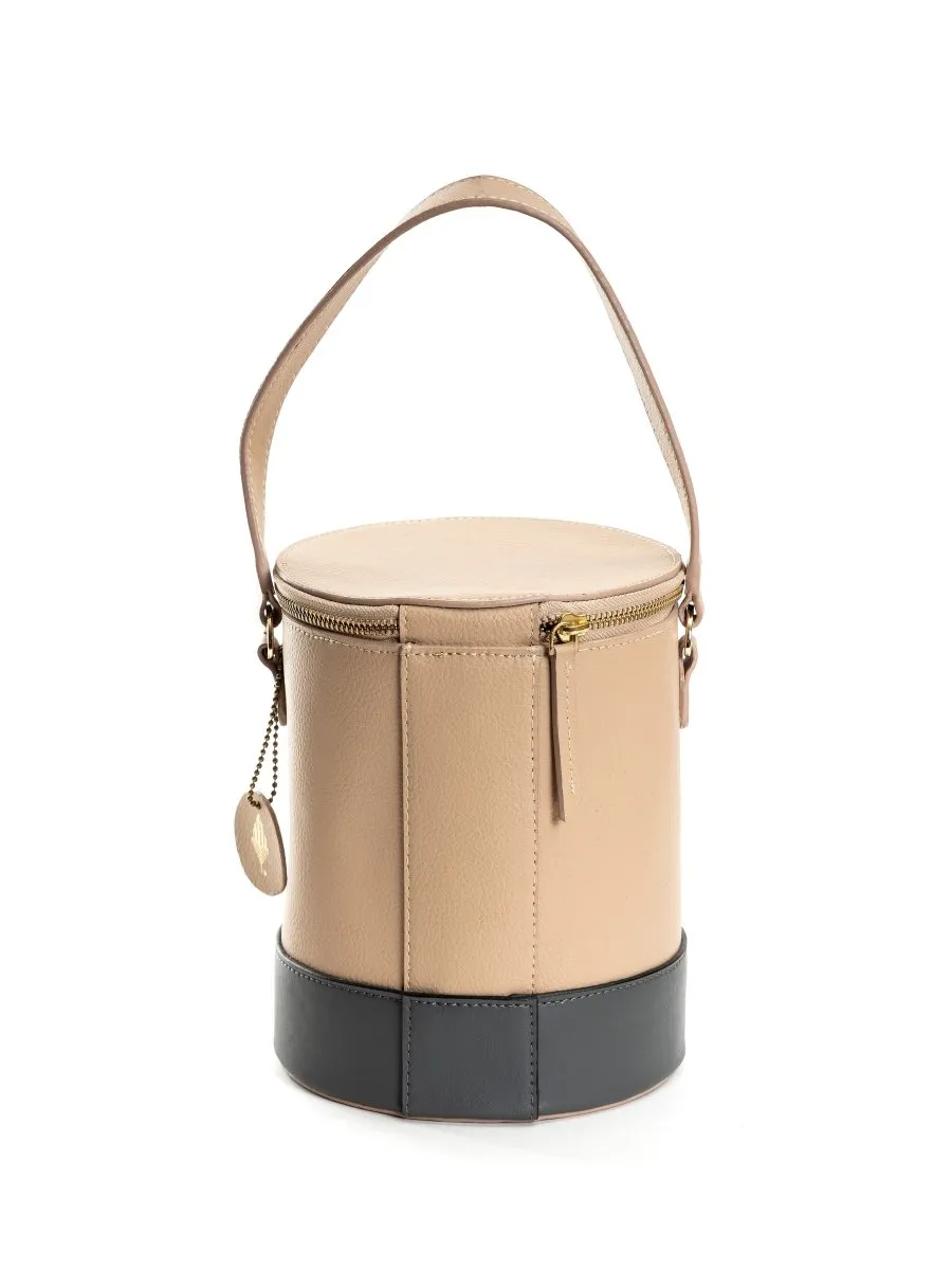 Hemera (Almond & Grey) | Women's bag made with Apple Leather
