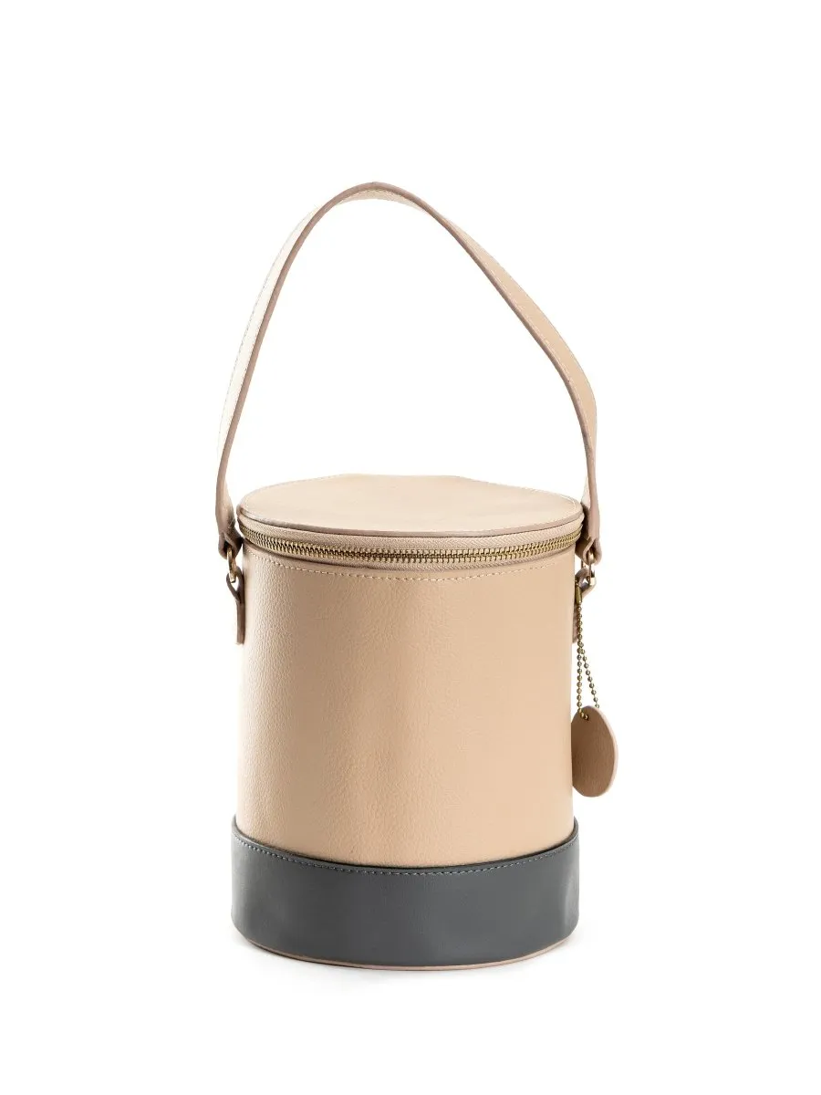 Hemera (Almond & Grey) | Women's bag made with Apple Leather