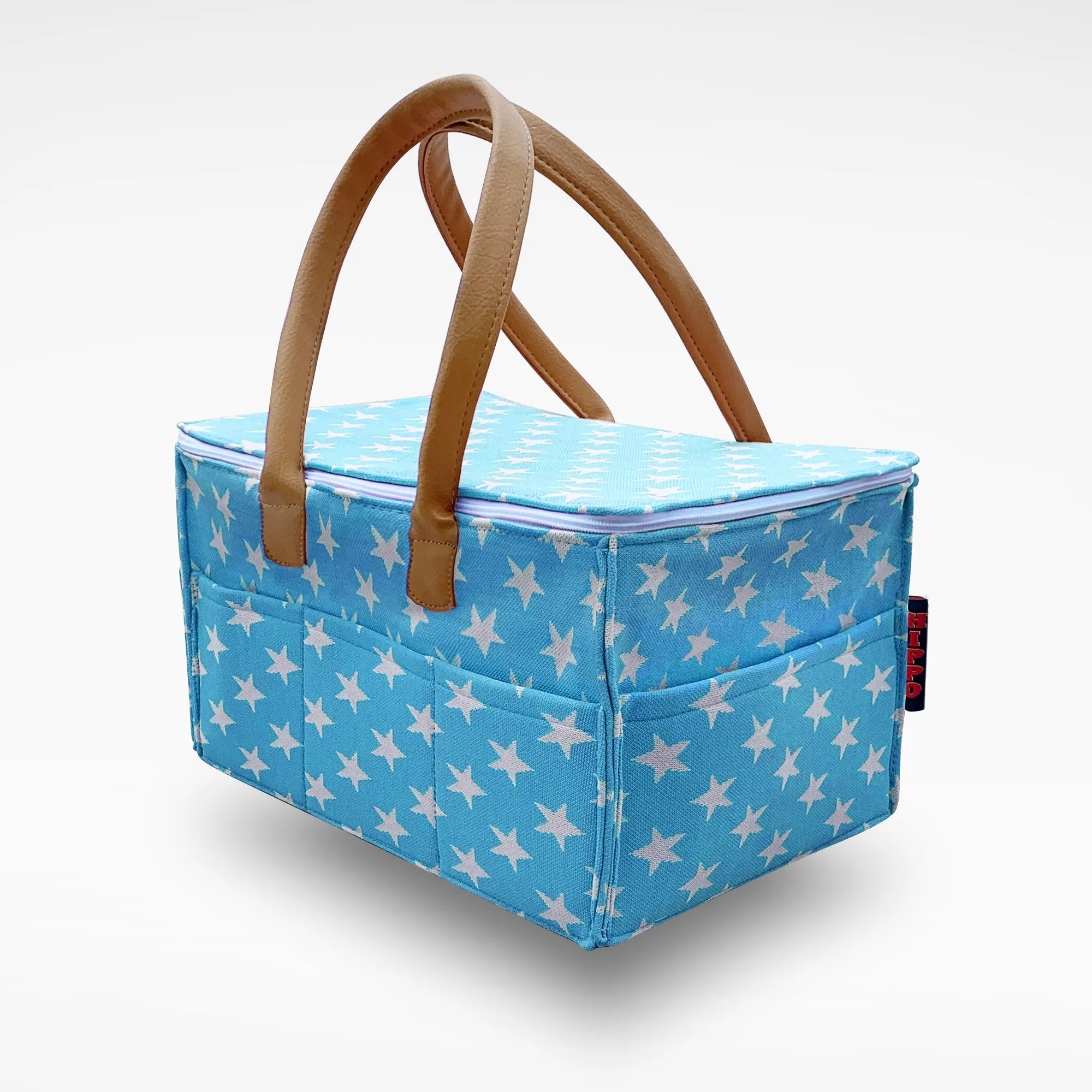 HIPPO Designer Diaper Caddy Bag with LID