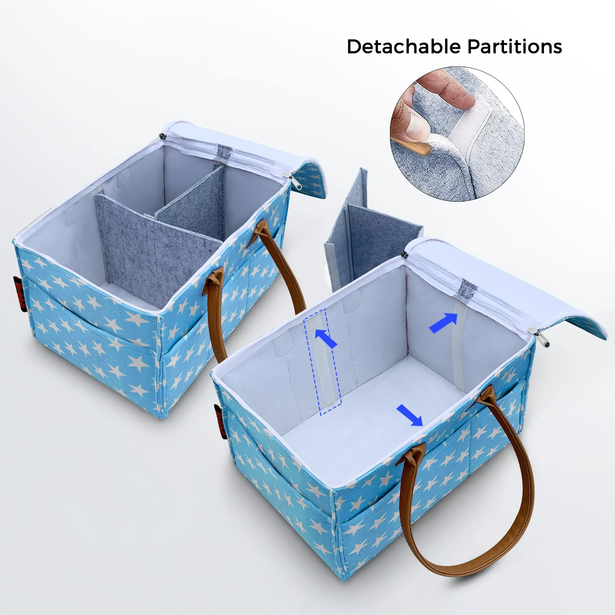 HIPPO Designer Diaper Caddy Bag with LID