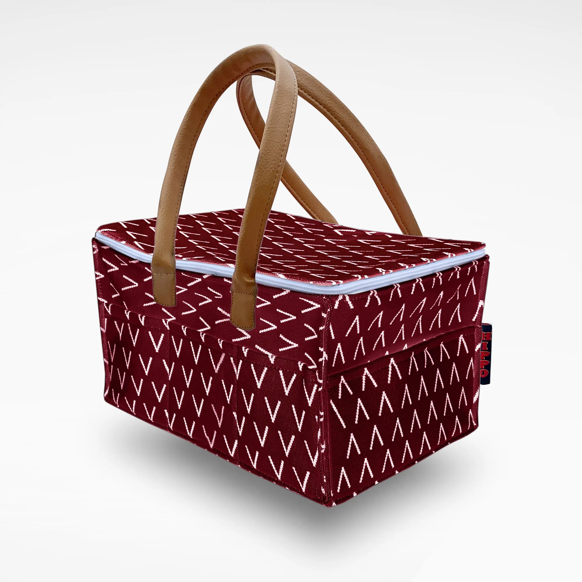 HIPPO Designer Diaper Caddy Bag with LID