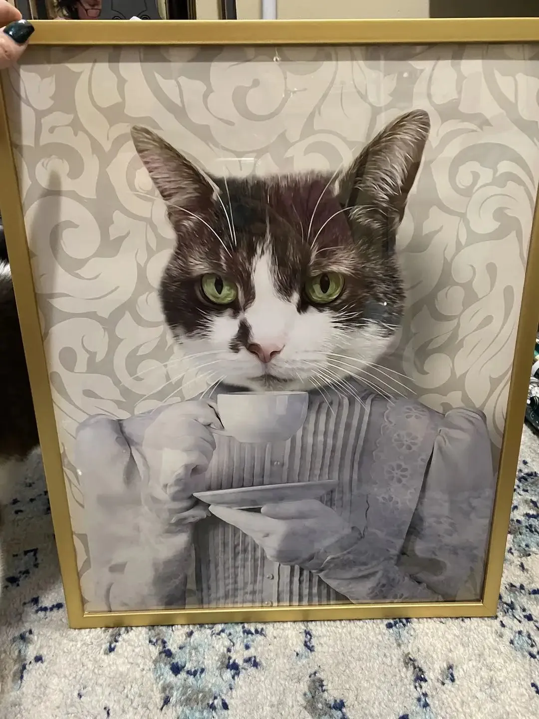 Lady Lick - Renaissance Inspired Custom Pet Portrait Canvas