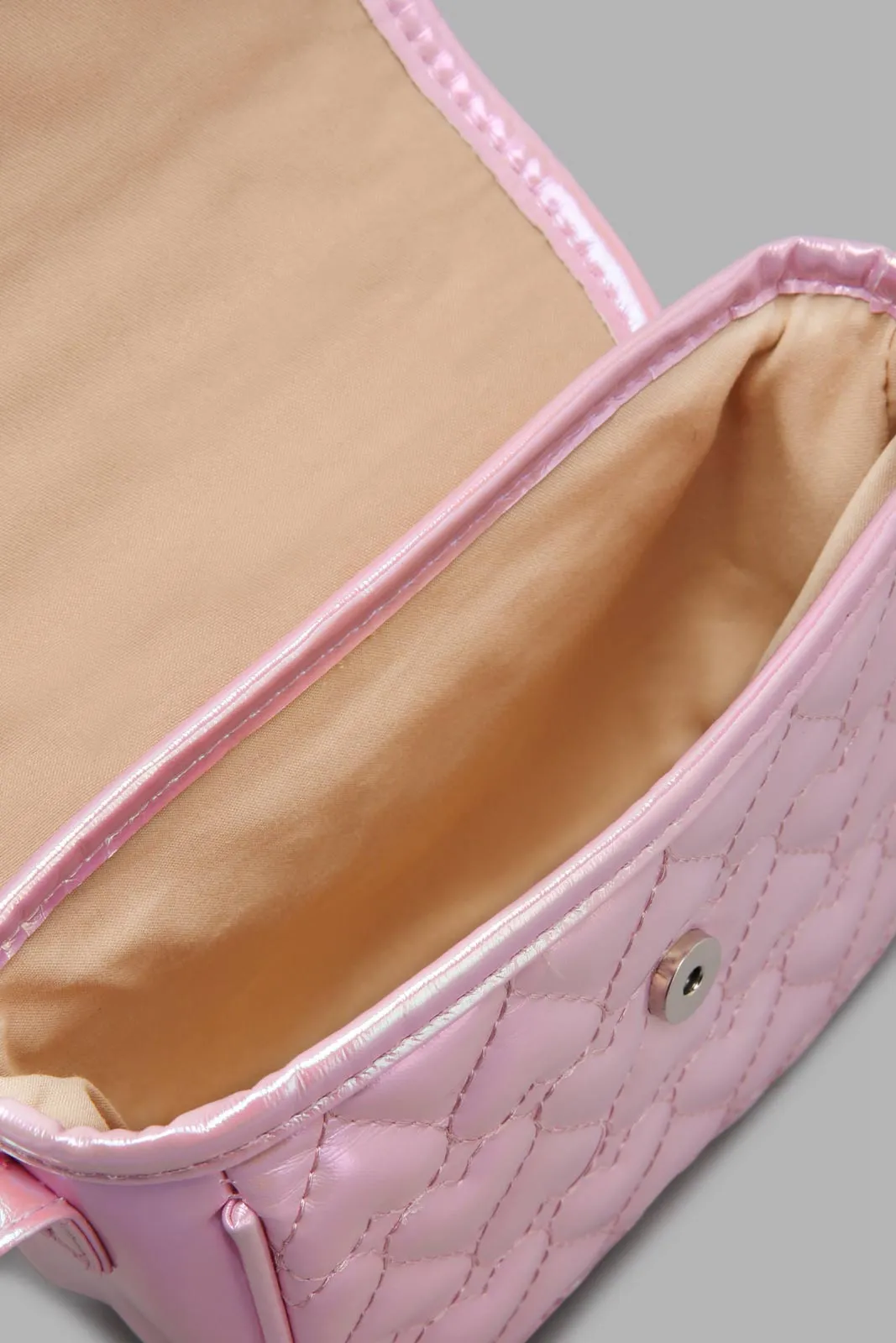 Lilac Embellished Cross Body Bag