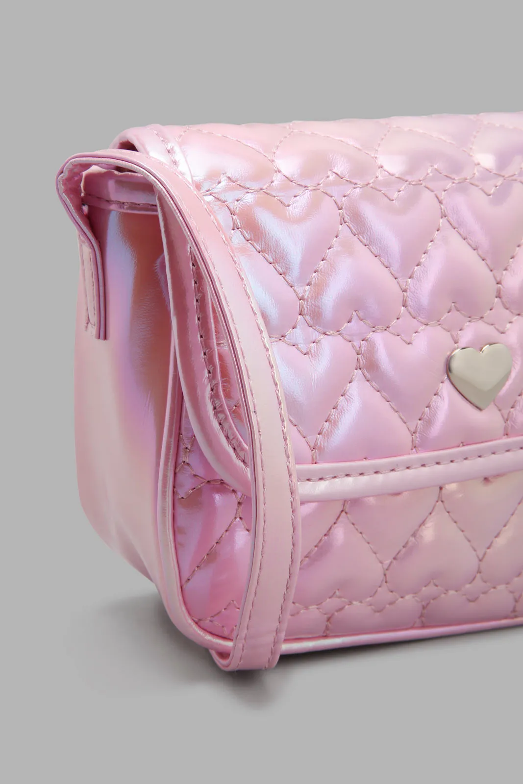 Lilac Embellished Cross Body Bag
