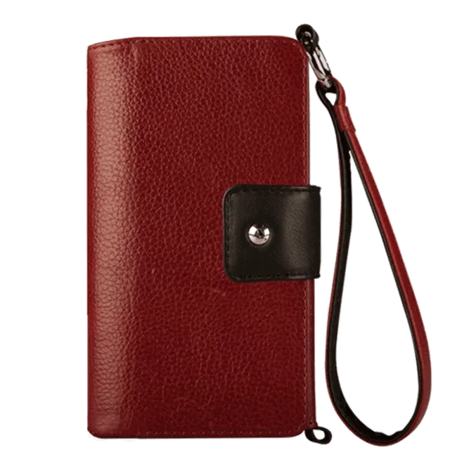 Lola XO - Wristlet Leather wallet case for iPhone 7