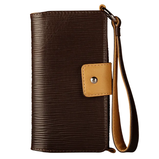 Lola XO - Wristlet Leather wallet case for iPhone 7