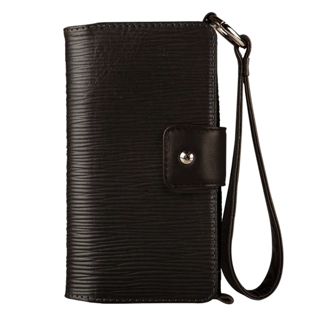 Lola XO - Wristlet Leather wallet case for iPhone 7
